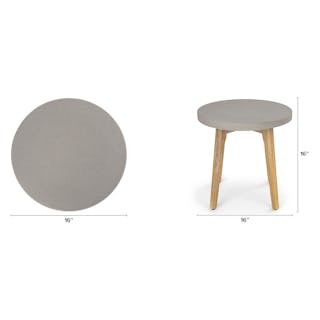 Atra Outdoor Side Table - Concrete