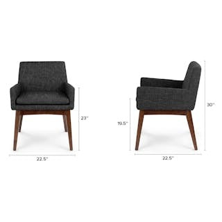 Chantel Dining Armchair - Licorice