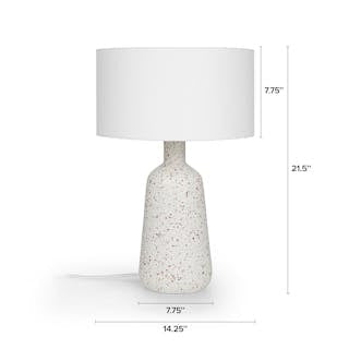 Ando Tall Table Lamp - Waxen White