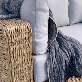 Capra 97" Outdoor Sectional Set - Beach Sand