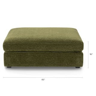 Beta 45" Ottoman - Cypress Green