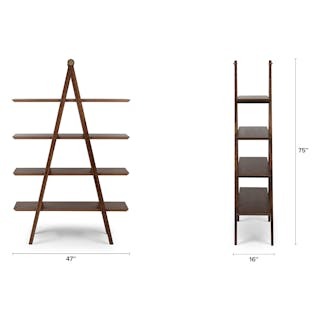 Caliper 47" Shelving Unit - Walnut