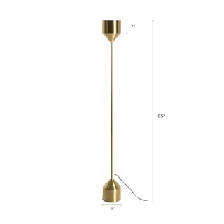 Barbell Floor Lamp - Brass
