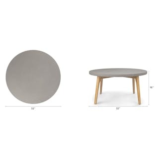 Atra 32" Outdoor Coffee Table - Concrete