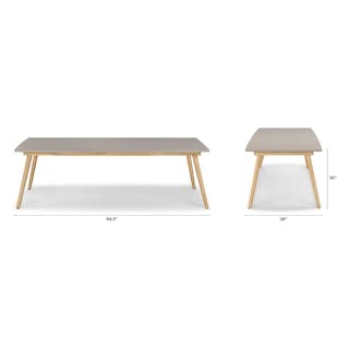 Atra 94.5" Outdoor Dining Table - Concrete