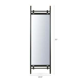 Beau Floor Mirror - Black