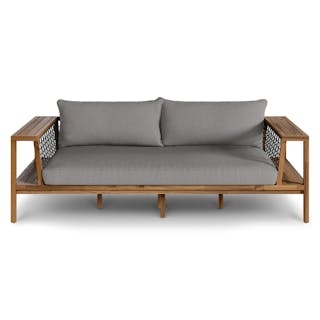 Callais 90.5" Outdoor Sofa - Taupe Gray