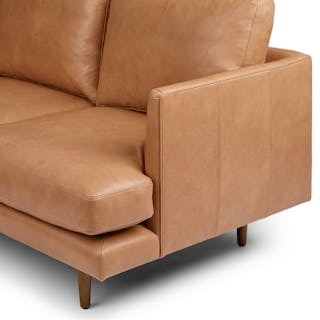 Burrard 83.5" Leather Sofa - Bella Caramel