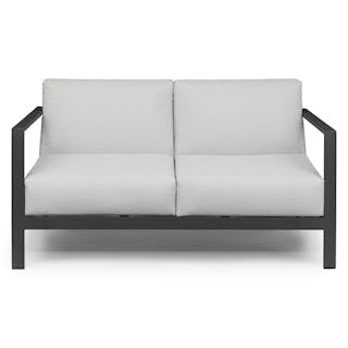 Burkel 57" Outdoor Loveseat - Cloudy Gray