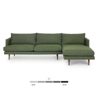 Burrard 112" Right Sectional - Forest Green