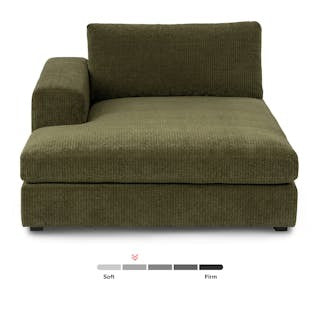 Beta 49" Left Chaise Module - Cypress Green