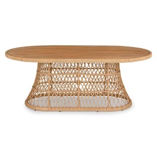 Calliope 78.75" Outdoor Dining Table - Wicker