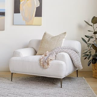 Abisko 42.5" Lounge Chair - Quartz White