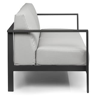 Burkel 57" Outdoor Loveseat - Cloudy Gray