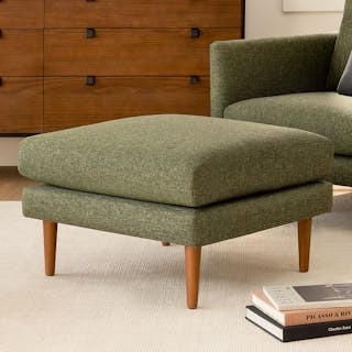 Burrard 29" Ottoman - Forest Green
