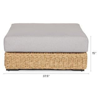 Capra 97" Outdoor Sectional Set - Beach Sand