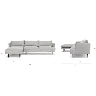 Burrard 112" Left Sectional - Seasalt Gray