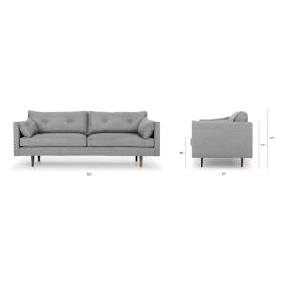 Anton 82" Sofa - Winter Gray