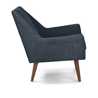 Angle 33" Lounge Chair - Denim Blue