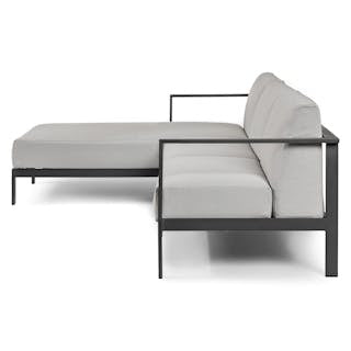 Burkel 105" Outdoor Left Sectional - Cloudy Gray