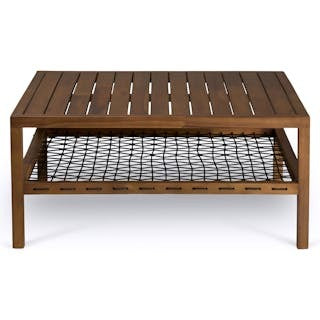 Callais 35.5" Outdoor Coffee Table - Latte Brown
