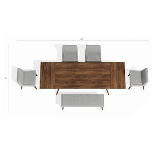Chantel 56" Bench - Licorice