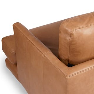Burrard 83.5" Leather Sofa - Bella Caramel