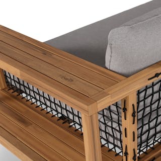Callais 90.5" Outdoor Sofa - Taupe Gray