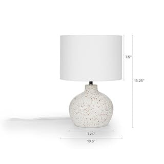 Ando Short Table Lamp - Waxen White