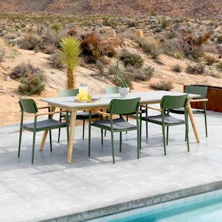 Atra 78.5" Outdoor Dining Table - Concrete