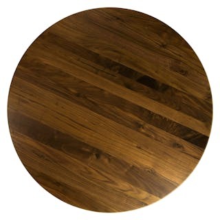 Amoeba 35.5" Round Coffee Table - Walnut