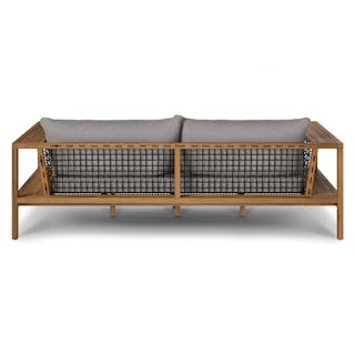 Callais 90.5" Outdoor Sofa - Taupe Gray