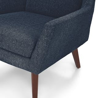 Angle 33" Lounge Chair - Denim Blue