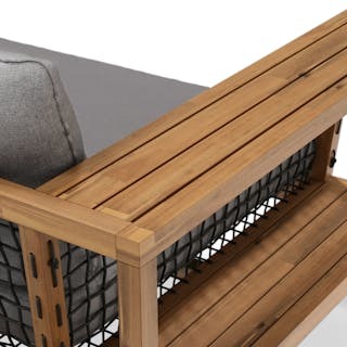 Callais 120" Outdoor Sectional - Taupe Gray