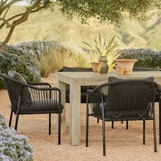 Atica 71" Outdoor Dining Table - Washed Acacia