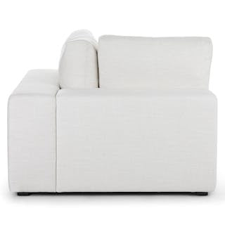 Beta 45" Corner Chair Module - Quartz White
