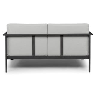 Burkel 57" Outdoor Loveseat - Cloudy Gray