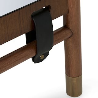 Beau Floor Mirror - Walnut