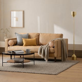 Barbell Floor Lamp - Brass