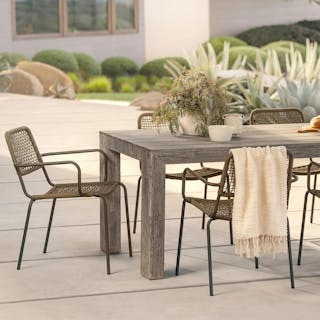 Atica 86.5" Outdoor Dining Table - Washed Acacia