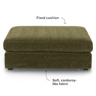Beta 45" Ottoman - Cypress Green