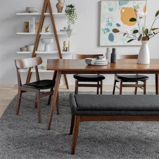 Chantel 56" Bench - Licorice