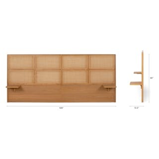 Basi King Bed Frame - Oak