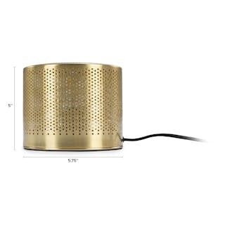 Barbell Floor Lamp - Brass