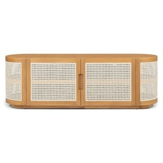 Candra 63" Media Unit - Oak