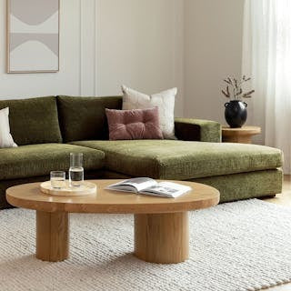 Beta 137.5" Right Modular Chaise Sectional - Cypress Green