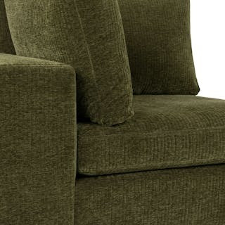 Beta 45" Corner Chair Module - Cypress Green