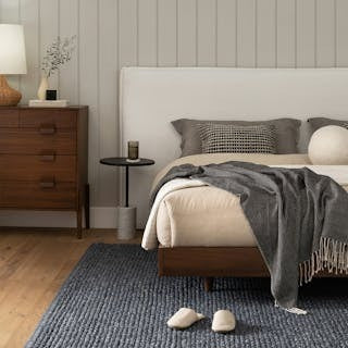 Basi King Bed Frame - Walnut