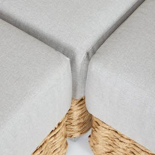 Capra 97" Outdoor Sectional Set - Beach Sand
