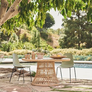 Calliope 54.5" Outdoor Dining Table - Wicker